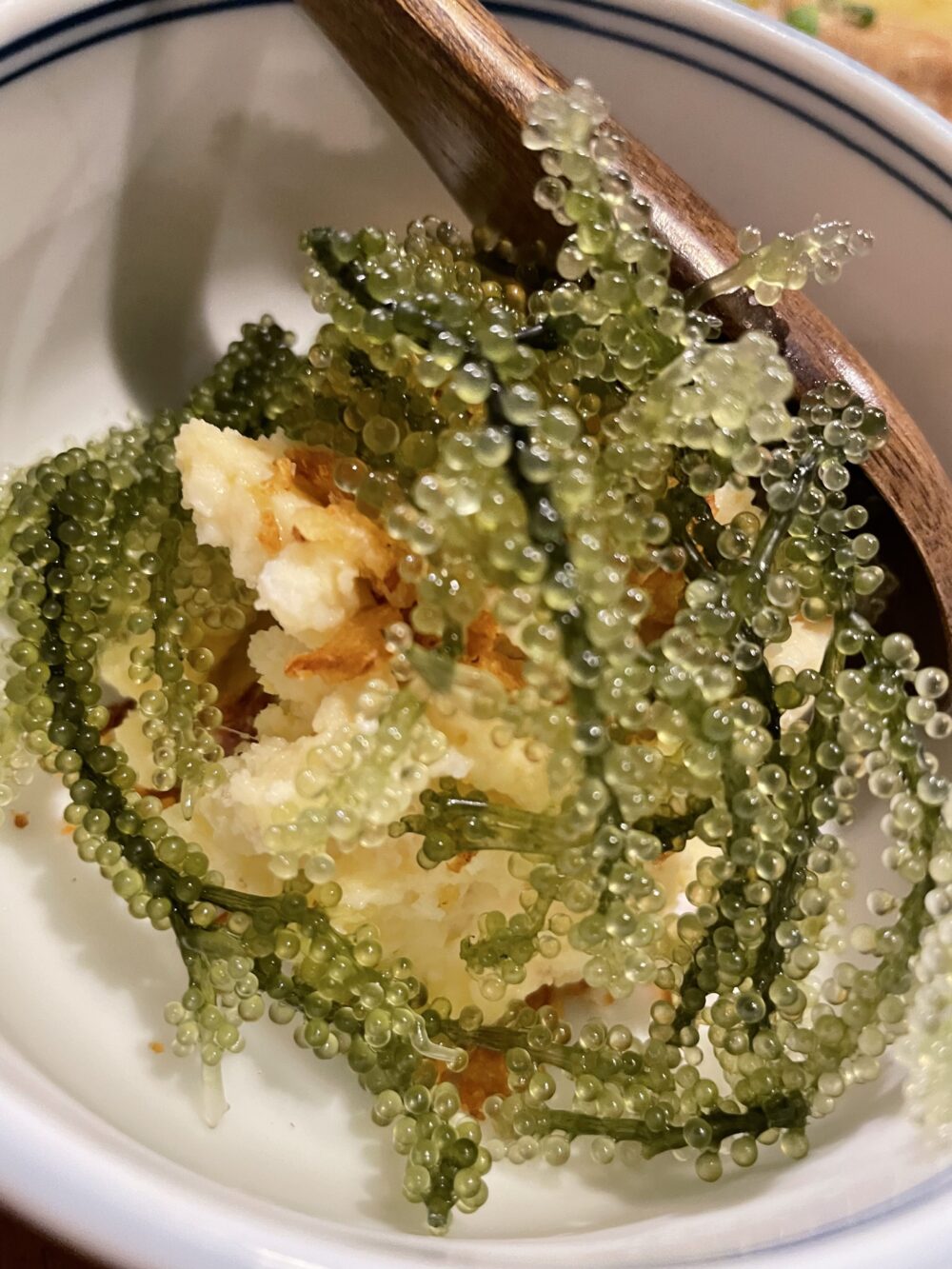 海ぶどうがたっぷりのポテトサラダ