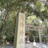 大神神社の石碑と鳥居｜奈良・三輪山の参道入口