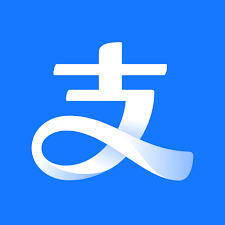 Alipay（アリペイ）の公式ロゴマーク。青地に白い「支」の字がデザインされている。