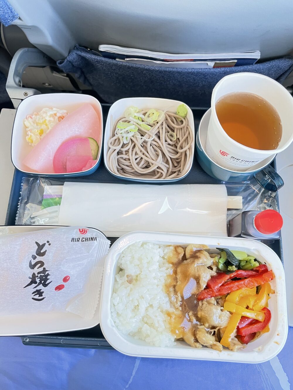 エアチャイナCA760便の機内食