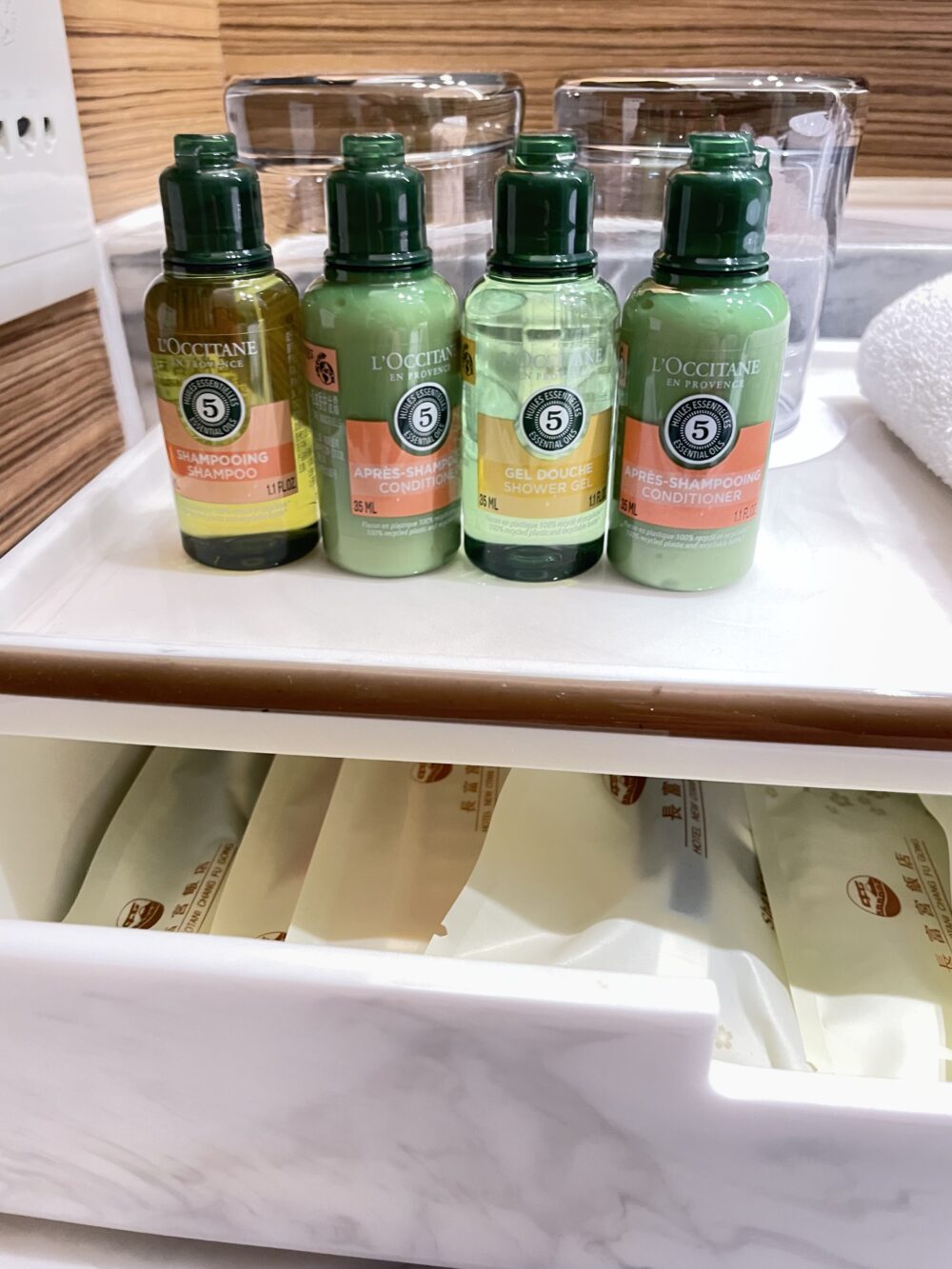 ロクシタンのアメニティボトル